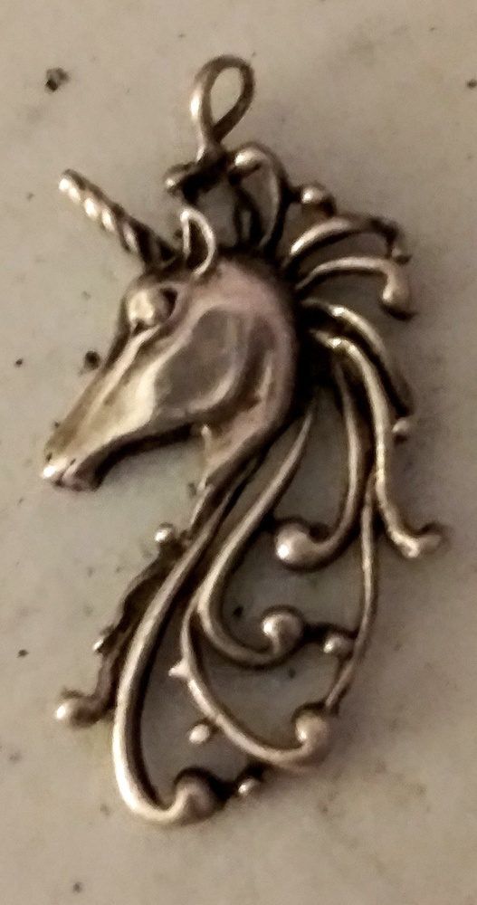 ~* VINTAGE 925 STERLING UNICORN *~